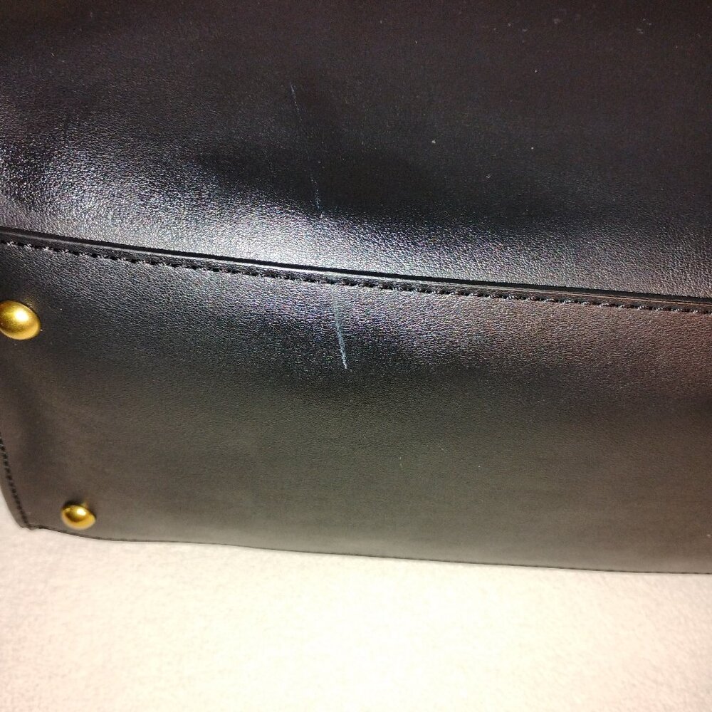 Anne Klein Black Bey Satchel - Picture 16 of 16